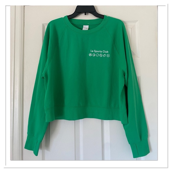 Women’s French Terry Crewneck Sweatshirt ale Sports Club All In Motion NWT - Picture 3 of 5